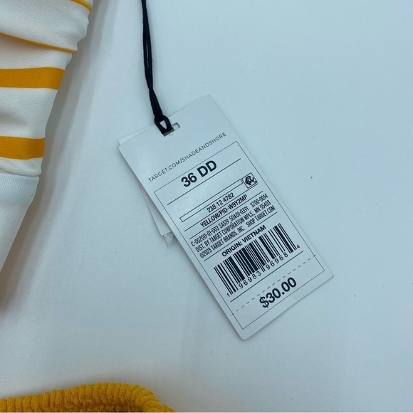 Shade & Shore Orange and White Bikini- XL - Picture 4 of 8